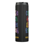 Bouteilles Isothermes Coffee, enseigne, classe, professeur de typographi (Dos)