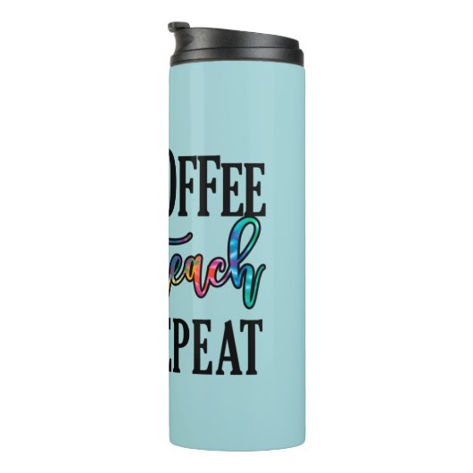 Bouteilles Isothermes Coffee Teach Repeat - Fun Teacher Life (Tourné sur la droite)