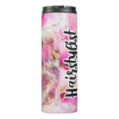 Bouteilles Isothermes Coiffeuse rose florale Personnalisée (Dos)