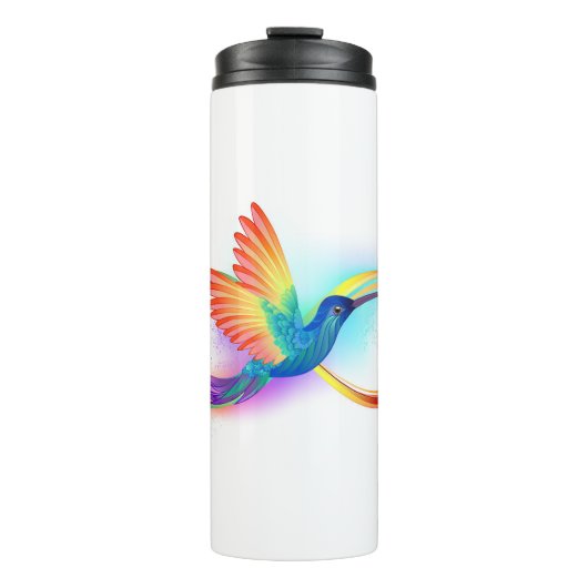 Bouteilles Isothermes Colibri arc-en-ciel avec symbole Infinity (Devant)