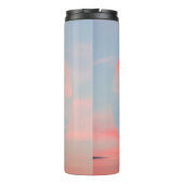 Bouteilles Isothermes Collage d'art esthétique avec beau coucher de sole (Dos)