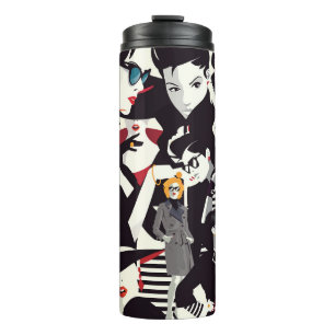 Bouteilles Isothermes Collage de filles à la mode : pop art