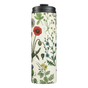 Bouteilles Isothermes Collage de fleurs sauvages