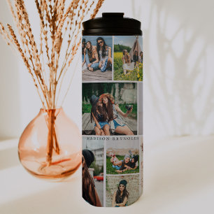 Bouteilles Isothermes Collage de photos & monogramme