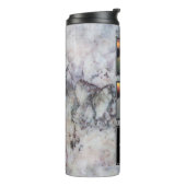 Bouteilles Isothermes Collage de photos sur le monogramme gris en marbre (Tourné sur la gauche)