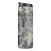 Bouteilles Isothermes Collage de photos sur le monogramme gris en marbre (Tourné sur la droite)