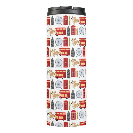 Bouteilles Isothermes Collage d'icône de Londres (Dos)