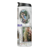 Bouteilles Isothermes Collage photo customisé et citation mémorable (Tourné sur la droite)