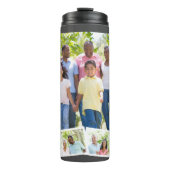 Bouteilles Isothermes Collage photo de famille personnalisée avec Zigzag (Devant)