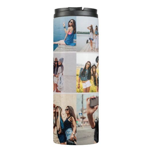 Bouteilles Isothermes Collage photo et monogramme (Dos)