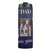 Bouteilles Isothermes Collage photo nous t'aimons papa Fête des pères (Devant)