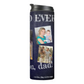 Bouteilles Isothermes Collage photo nous t'aimons papa Fête des pères (Tourné sur la droite)