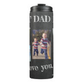 Bouteilles Isothermes Collage photo nous t'aimons papa Fête des pères (Devant)