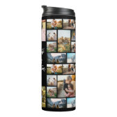 Bouteilles Isothermes Collage Photo Personnalisé Avec Citation (Tourné sur la droite)