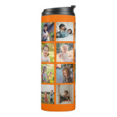 Bouteilles Isothermes Collage photo simple monogrammed keepsaké orange (Tourné sur la gauche)