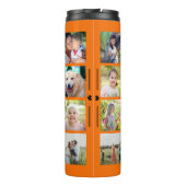 Bouteilles Isothermes Collage photo simple monogrammed keepsaké orange (Dos)