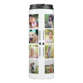 Bouteilles Isothermes Collage photo simple monogrammed keepsar blanc (Dos)