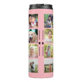 Bouteilles Isothermes Collage photo simple monogrammed keepsar blush (Dos)