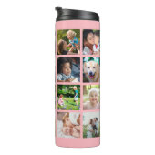 Bouteilles Isothermes Collage photo simple monogrammed keepsar blush (Tourné sur la droite)