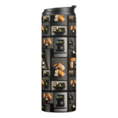 Bouteilles Isothermes Collection de sushi sur l'arrière - plan noir (Tourné sur la gauche)