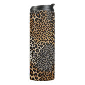 Bouteilles Isothermes Collection moderne de luxe blanc léopard élégant (Tourné sur la gauche)