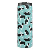 Bouteilles Isothermes Collie frontalier Monogramme et nom (Dos)