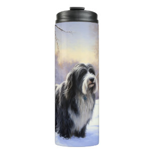 Bouteilles Isothermes Collie Laisser Il Neige Noël