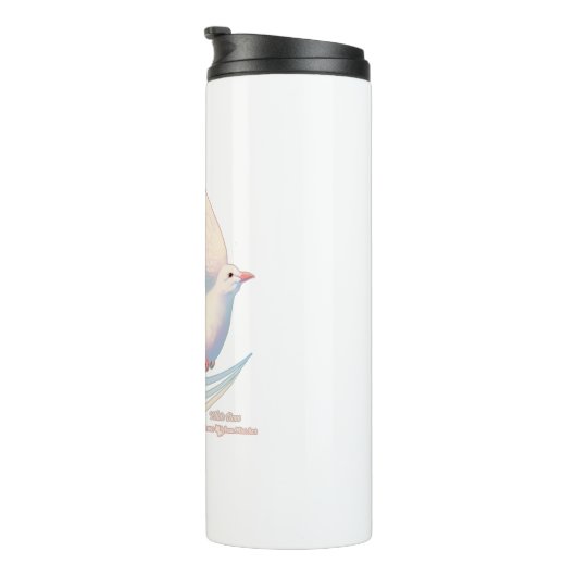 Bouteilles Isothermes Colombe Blanche (Tourné sur la droite)