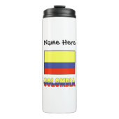 Bouteilles Isothermes Colombie Drapeau noir personnalisation (Devant)