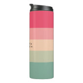 Bouteilles Isothermes Colorblock Horizontale Bande rose et vert (Tourné sur la droite)