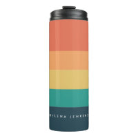 Colorblock Monogramme horizontal à bandes colorées