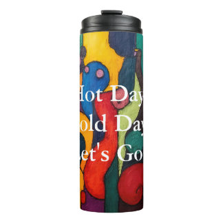 Bouteilles Isothermes Colorcube 2 Cubisme coloré Tumbler thermique