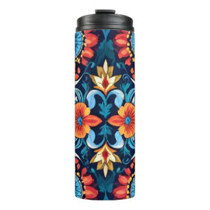 Bouteilles Isothermes Coloré Boho Élégance florale : Mandala vibrant