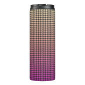 Bouteilles Isothermes Coloré Houndstooth-rose à Jaune Gradient- (Dos)