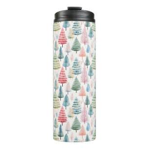 Bouteilles Isothermes Coloré Pastel Pine de Noël Motif