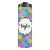 Bouteilles Isothermes Coloré Personnalisé Pickleball Pop Art (Devant)