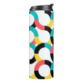 Bouteilles Isothermes Coloré, tendance, gai, fun moderne géométrique (Tourné sur la gauche)