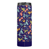 Bouteilles Isothermes Colorful dinosaur cartoon  blue pattern name  (Dos)