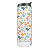 Bouteilles Isothermes Colorful dinosaur cartoon cute pattern name  (Tourné sur la gauche)