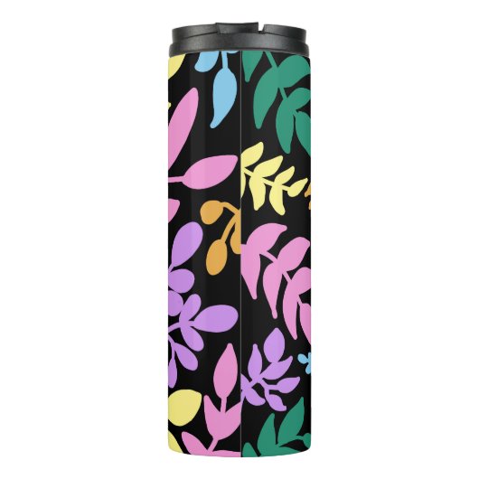 Bouteilles Isothermes Colorful foliage in black background (Dos)