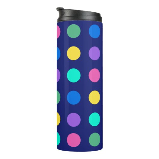 Bouteilles Isothermes Colorful Geometric Dots Drinkware Design - (Tourné sur la droite)