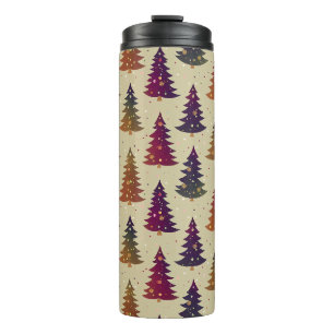 Bouteilles Isothermes Colorful Glittery sapin de Noël Motif répétitif