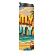 Bouteilles Isothermes Colorful Sunset Beach Currently Off Duty Design (Tourné sur la droite)