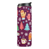 Bouteilles Isothermes Colorful Winter Pattern (Tourné sur la gauche)