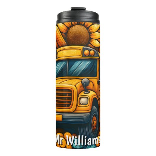 Bouteilles Isothermes Colourful Crayons Bus Driver Thermal Tumbler (Devant)