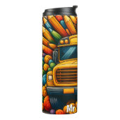 Bouteilles Isothermes Colourful Crayons Bus Driver Thermal Tumbler (Tourné sur la gauche)