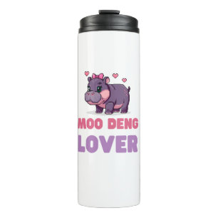 Bouteilles Isothermes Comique MOO DENG LOVER Wild One Retro Gamer Hippo