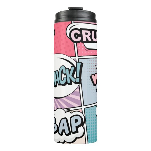 Bouteilles Isothermes concept créatif Abstrait comic pop art style blan (Devant)