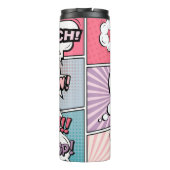 Bouteilles Isothermes concept créatif Abstrait comic pop art style blan (Dos)
