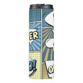 Bouteilles Isothermes concept créatif Abstrait comic pop art style blan (Dos)